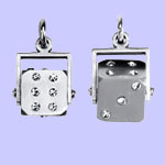 Roll Of The Dice Pendant Costume Jewelry