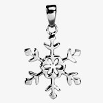 Snowflake Pendant Costume Jewelry