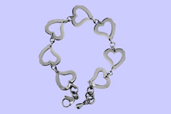 Open Heart Bracelet Costume Jewelry