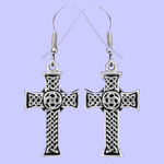 Celtic Cross Earrings Costume Jewelry