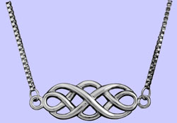Celtic Unity Knot Necklace Costume Jewelry