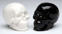 Ceramic Skull Salt & Pepper Shaker Set