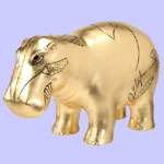 Gold Leaf Hippo