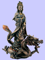 Kuan Yin with Dragon