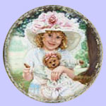 Teddy bear Plate - Sandra Kuck - 100 Years of Love