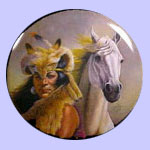 Chief Crazy Horse - Chieftains - Gregory Perillo Plate