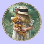 Teddy bear Plate - Sandra Kuck - 100 Years of Love