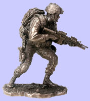 On the Move Soldier Statue