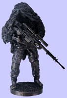 Sniper Military Statue