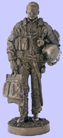 Jet Fighter Pilot Military Statue